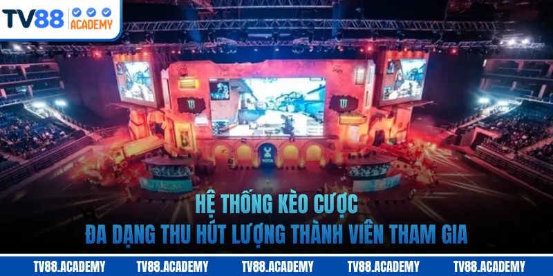 Hệ thống kèo cược đa dạng thu hút lượng thành viên tham gia